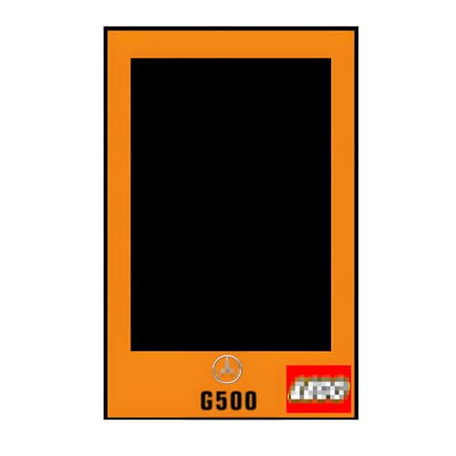 Wandhalterung für Lego Technic 42177 G500 Rennwagen-Bausatz. Zum Dekorieren von Räumen oder Sammeln. Präsentationsständer, 50 x 80 cm, nur DisplayWallboard. (Style C) von Generic