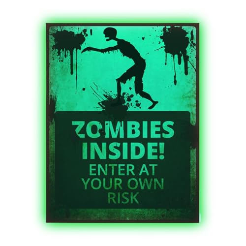 Warnschilder für Halloween – Halloween-Vorsichtsschilder, Warnschilder mit Zombies im Inneren | Zombies drinnen! Betreten Sie Ihr eigenes Risiko. Neuartige Schilder, Spukhaus-Gartenwege-Zubehör für Ha Warnschilder für Halloween – Halloween-Vorsichtsschilder, Warnschilder mit Zombies im Inneren | Zombies drinnen! Betreten Sie Ihr eigenes Risiko. Neuartige Schilder, Spukhaus-Gartenwege-Zubehör für Ha von Generic