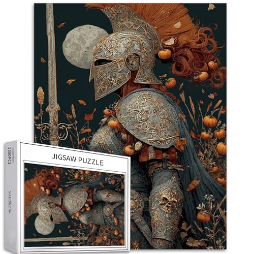 Warrior Guardian 1000-teiliges Puzzle für Erwachsene, Halloween-Stil, Kunst-Puzzle, herausfordernde Familienaktivitäten, buntes Bastelpuzzle für Heimdekoration, Geschenke, 50 x 70 cm Warrior Guardian 1000-teiliges Puzzle für Erwachsene, Halloween-Stil, Kunst-Puzzle, herausfordernde Familienaktivitäten, buntes Bastelpuzzle für Heimdekoration, Geschenke, 50 x 70 cm von Generic