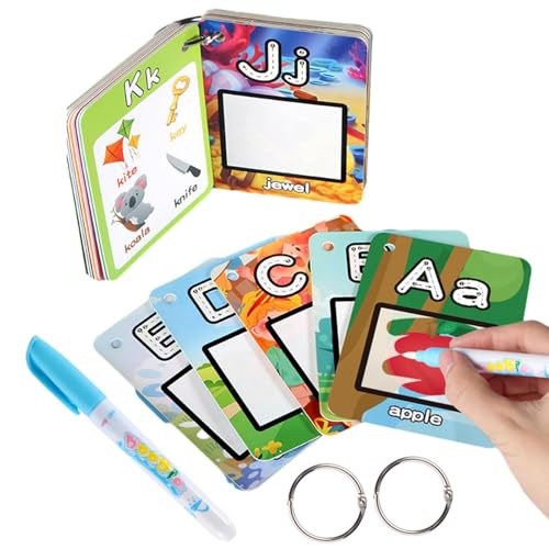 Wasserbücher für Kleinkinder, Wassermalbuch für Kinder, Alphabet-Lernkarten, Lernspielzeug, Wassermalbücher mit 26 Alphabeten für Kinder und Wasserbücher für Kleinkinder, Wassermalbuch für Kinder, Alphabet-Lernkarten, Lernspielzeug, Wassermalbücher mit 26 Alphabeten für Kinder und von Generic