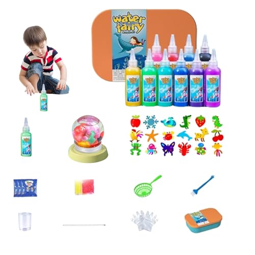 Wasserelfenspielzeug, Wassergel Set - Buntes Handgemachtes Aqua Feenspielzeug | Handgemachtes buntes Wasser-Feenspielzeug für kreative Partygeschenke und Lernspielzeug für Wasserelfenspielzeug, Wassergel Set - Buntes Handgemachtes Aqua Feenspielzeug | Handgemachtes buntes Wasser-Feenspielzeug für kreative Partygeschenke und Lernspielzeug für von Generic