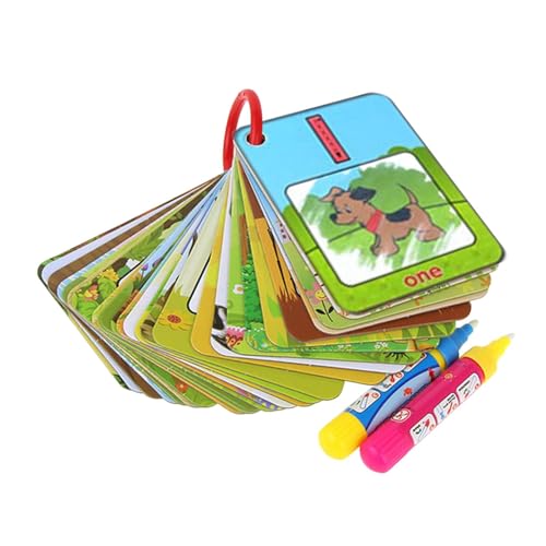 Wasserfarben-Alphabet-Karten,Alphabet-Malkarten - Kinder-Alphabet-Zeichenkarten,Zahlen- und Alphabet-Kartenspiele, Alphabet-Wassermalkarten für Kleinkinder Wasserfarben-Alphabet-Karten,Alphabet-Malkarten - Kinder-Alphabet-Zeichenkarten,Zahlen- und Alphabet-Kartenspiele, Alphabet-Wassermalkarten für Kleinkinder von Generic