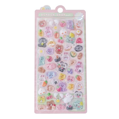 Wasserfeste Cartoon-Aufkleber -Tier-Wasserflaschen Kreative Süße Aufklebers Kinderaufkleber | Kinder Aufkleber Kreative Handbuch Dekoration Material Aufkleber3 D-Cartoon-Für Kinderspiel-Belohnungen, S Wasserfeste Cartoon-Aufkleber -Tier-Wasserflaschen Kreative Süße Aufklebers Kinderaufkleber | Kinder Aufkleber Kreative Handbuch Dekoration Material Aufkleber3 D-Cartoon-Für Kinderspiel-Belohnungen, S von Generic