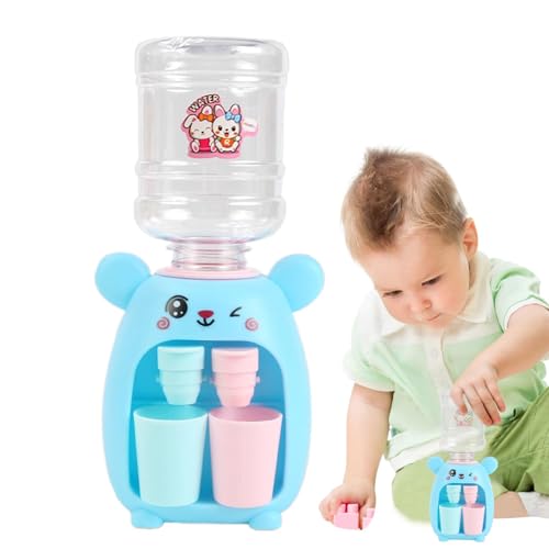 Wasserspender-Maschinenspielzeug, Miniatur-Wasserspender | Spielzeug mit 2 Tassen – Trinkwasserbrunnenspielzeug mit doppeltem Wasserauslass für und Mädchen von Generic
