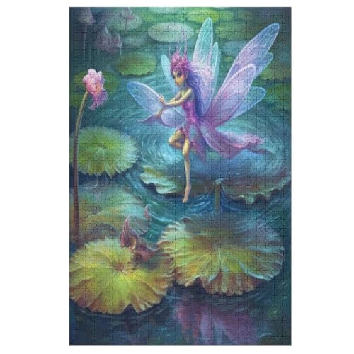 Water Lily Fairy Collection Puzzle 1000-teiliges Kunstpuzzle Berühmter Malspaß Erwachsene, Mehrfarbig Größe: 1000 PCS von Generic