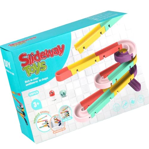 Water Slide Building Track - lustiges Badspielzeug, Saugnapfbecher Wasserrutsche | Interactive Kinder Bath Playset, DIYs Duschstrecke, ansprechendes Wasserflusssystem, von Generic
