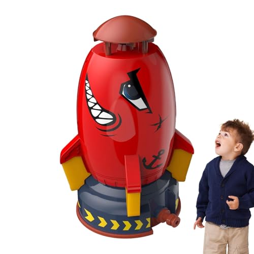 Water Sprinkler Spielzeug - Outdoor Flying Sprinkler Spielzeug, Raketenmodellierung Wirbelspinnsprinkler | Garden Courtyard Outdoor Aktivität Wasserspielzeug, Außenwasserspraysprinkler für Kinder Somm Water Sprinkler Spielzeug - Outdoor Flying Sprinkler Spielzeug, Raketenmodellierung Wirbelspinnsprinkler | Garden Courtyard Outdoor Aktivität Wasserspielzeug, Außenwasserspraysprinkler für Kinder Somm von Generic