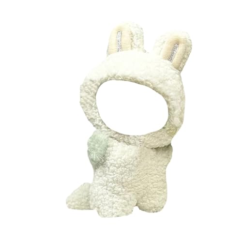Weiche Puppenkleidung für Kinder, kurzes Material, Indoor-Spielkostüm-Outfit für Kinder ab 3 Jahren Qmh251 (White, 17x10cm) von Generic