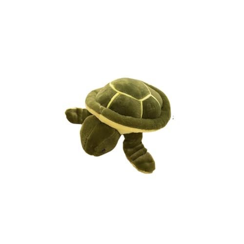 Weiche Schildkröte, Stofftier, süßes Meeresschildkröten-Kissen für Kinder Erwachsene, bequemes, umarmendes, kuscheliges Sofa, dekoratives Tne508 (Green, 25cm) von Generic