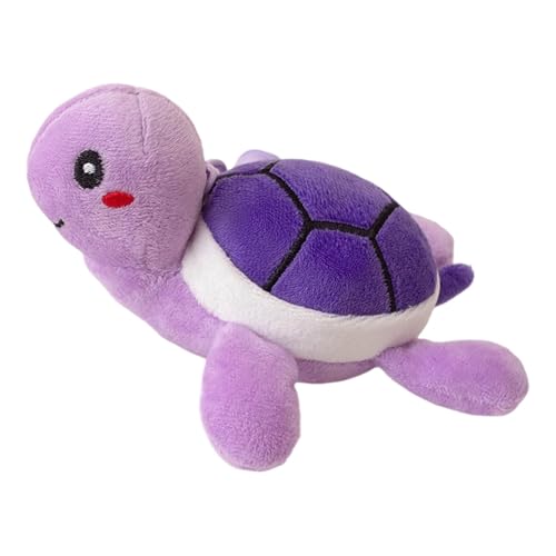 Weiche Schildkröte, Stofftier, süßes Meeresschildkröten-Spielzeug für Kinder, entzückendes Schildkrötenkissen für Jungen, Mädchen, Kleinkinder Vzm568 (Purple, 10cm) von Generic
