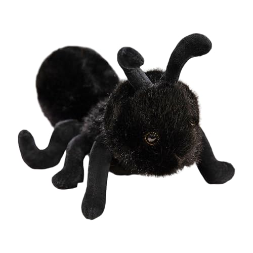 Weiche Tierpuppe für Kinder, Kuscheltier, ideal für Schlafzimmer, Wohnzimmer, Spielen im Freien, ab 3 Jahren Qmh59 (Black, 23cm) von Generic