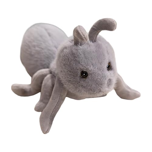 Weiche Tierpuppe für Kinder, Kuscheltier, ideal für Schlafzimmer, Wohnzimmer, Spielen im Freien, ab 3 Jahren Qmh59 (Grey, 23cm) von Generic