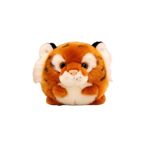 Weiche Tigerpuppe, Stofftier, süßes gelbes Tiger-Plüschtier, Umarmungskissen für Kinder und Erwachsene Vzm438 (Orange, 16cm) von Generic