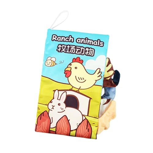 Weiches sensorisches Buch mit Tierfalten für Kinder, weiche Stoffbücher, gefaltete Kinderbücher - Stoffbücher mit Geräuschen, frühes Lernen der sensorischen Entwicklung für Kinder Weiches sensorisches Buch mit Tierfalten für Kinder, weiche Stoffbücher, gefaltete Kinderbücher - Stoffbücher mit Geräuschen, frühes Lernen der sensorischen Entwicklung für Kinder von Generic