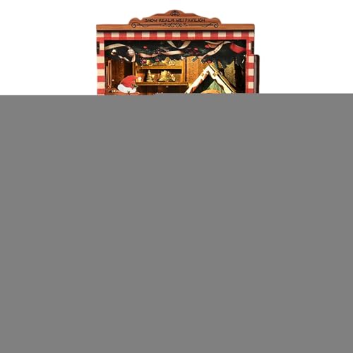 Weihnachten 3D Holzpuppenhausgebäude Kit, Buch -Eck -Kit, DIY Tiny HouseKit, 3D -Holz -Puzzle -Buchenden Buchhandlung Einsatz Dekoration, Kleines HausKit Für Teenager Und Erwach von Generic
