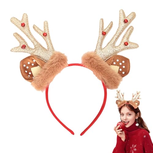Weihnachten Rentier Geweih Stirnband, Weihnachten Hirsch Ohren Stirnband, Weihnachten niedlichen dekorativen Stirnband, Festliche Glocken Stirnband Rollenspiel Kopfbedeckung Weihnachten Rentier Geweih Stirnband, Weihnachten Hirsch Ohren Stirnband, Weihnachten niedlichen dekorativen Stirnband, Festliche Glocken Stirnband Rollenspiel Kopfbedeckung von Generic