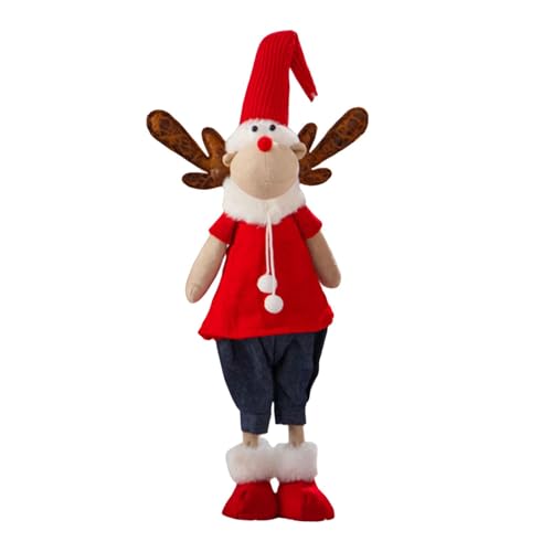 Weihnachtliche Plüschpuppe mit langem Bein, mit Plüsch gefüllt, lebendiges Plüsch- für Regale, Tische, abgestufte Tabletts, Schreibtische, Schränke und S Weihnachtliche Plüschpuppe mit langem Bein, mit Plüsch gefüllt, lebendiges Plüsch- für Regale, Tische, abgestufte Tabletts, Schreibtische, Schränke und S von Generic