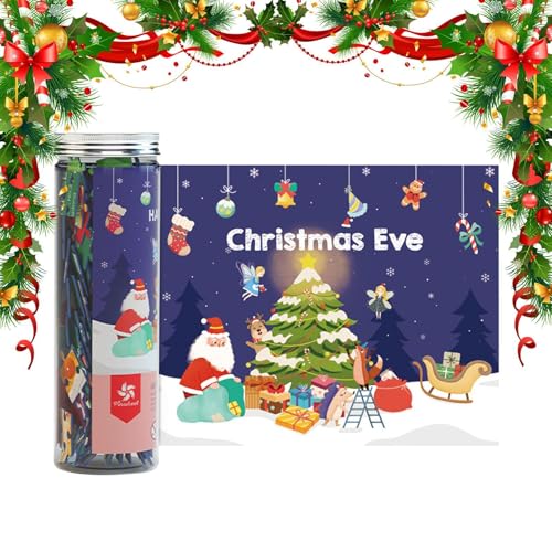 Weihnachts-Puzzle, Weihnachts-Puzzles - Denksport-Puzzle | Pädagogische Familienpuzzles, buntes Puzzle-Spielzeug für Erwachsene, Familie, STEM-Kinderpuzzle-Spielzeug von Generic