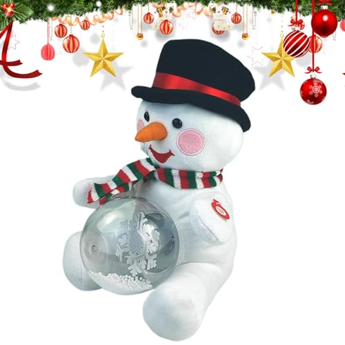 Weihnachts-Schneemann aus Plüsch mit Musik, Schneemann aus Plüsch, Plüsch, singender Schneemann | Ornamente aus Plüsch für ab 3 Jahren, Dekoration für den Urlaub Weihnachts-Schneemann aus Plüsch mit Musik, Schneemann aus Plüsch, Plüsch, singender Schneemann | Ornamente aus Plüsch für ab 3 Jahren, Dekoration für den Urlaub von Generic