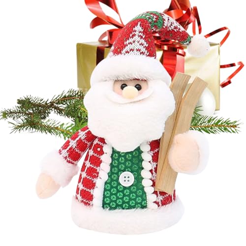 Weihnachts Stofftier,Santa Claus Elch Begleit Puppe Für Kinder - Weicher Festtag Spielzeug Für Weihnachten Kinder Jugendliche Erwachsene Schlafzimmer Wohnzimmer Sofa Nachttisch von Generic