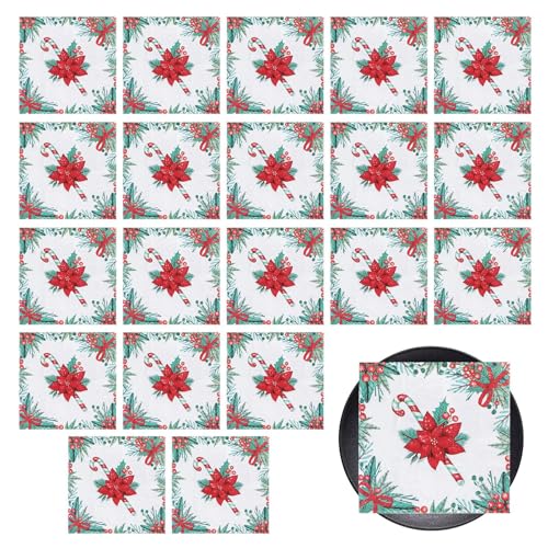 Weihnachts-Tischdecke, Winter-Party-Servietten, 2-lagig, Partyservietten, Partyservietten, Partyservietten, Weihnachtsdekoration, 20 Stück Weihnachts-Tischdecke, Winter-Party-Servietten, 2-lagig, Partyservietten, Partyservietten, Partyservietten, Weihnachtsdekoration, 20 Stück von Generic