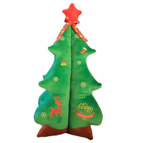 Weihnachtsbaumkissen aus Plüsch, Weihnachtsbaum, Plüsch, Cartoon, Weihnachtsbaum, für Auto, Balkon, Kinderwagen, Bett, Sofa Weihnachtsbaumkissen aus Plüsch, Weihnachtsbaum, Plüsch, Cartoon, Weihnachtsbaum, für Auto, Balkon, Kinderwagen, Bett, Sofa von Generic