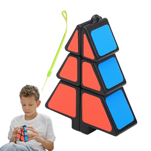 Weihnachtsbaumpuzzle - Weihnachtsbaum Würfel Ultra weich Anhänger kreatives Spielzeug 1 x 2 x 3 Würfel Weihnachtsbaum Puzzle mit weicher Geschwindigkeit von Generic