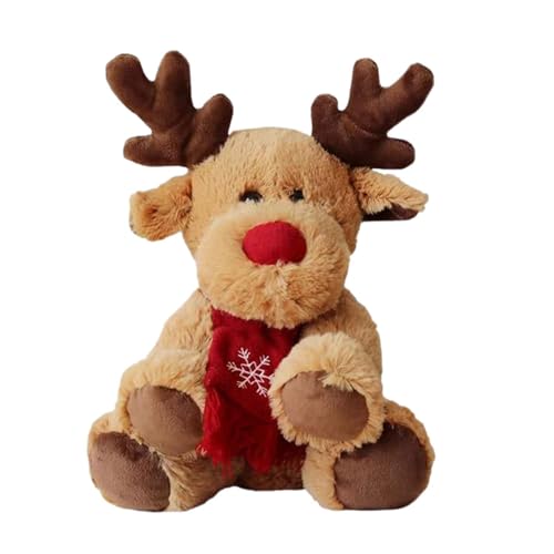 Weihnachtselch Plüschtier – Puppen-Spielzeug, Plüschtierpuppe, süßes kreatives Plüschtier, Weihnachtselch, Schreibtisch-Spielzeug von Generic