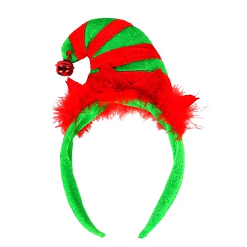 Weihnachtsgeweih-Stirnband – Rentier-Haarband, Festliche Glocken-Accessoires | Weihnachts-Kopfbedeckung Für Kinder Und Erwachsene, Niedliche Elch-Haarbänder, Feiertags-Kopfschmuck Mit Sternen, Bändern von Generic