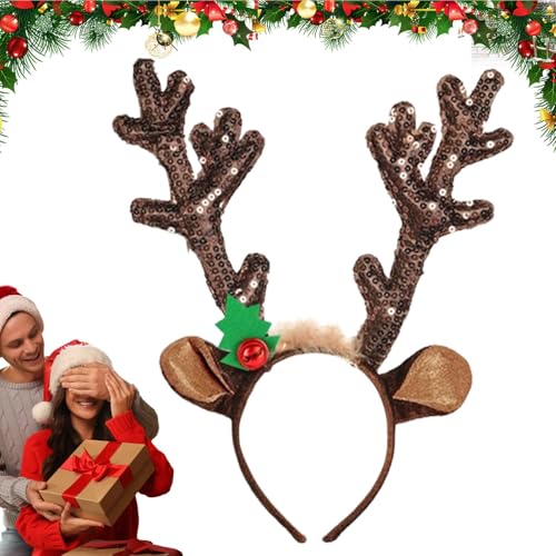 Weihnachtshaarschmuck – Weihnachts-Stirnbänder mit Glocken für Kinder und Erwachsene | Rentiere, festliche Hüte und niedliche Weihnachtsstirnbänder für Partys, Veranstaltungen und Weihnachtsspaß. Weihnachtshaarschmuck – Weihnachts-Stirnbänder mit Glocken für Kinder und Erwachsene | Rentiere, festliche Hüte und niedliche Weihnachtsstirnbänder für Partys, Veranstaltungen und Weihnachtsspaß. von Generic