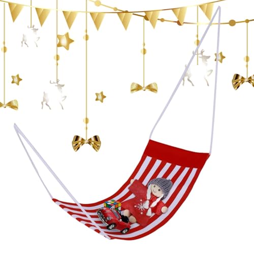Weihnachtshängeschaukel, gestreifte Hängematte, Weihnachtshängematte, Weihnachtszubehör, Weihnachtszubehör und Zubehör, Weihnachtsschaukel für Weihnachtskostüme von Generic