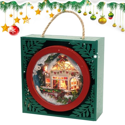 Weihnachtshaus-Bastelset, Puppenhaus Miniatur Basteln, Miniatur Puppenhaus Dekoration, Kreatives kleines Haus Bauset, Lustiges Mu Haus Weihnachtshaus-Bastelset, Puppenhaus Miniatur Basteln, Miniatur Puppenhaus Dekoration, Kreatives kleines Haus Bauset, Lustiges Mu Haus von Generic