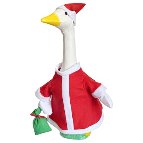 Weihnachtsmann-Kostüm für Gans, Weihnachtsdekoration, Set mit rotem und weißem Kleid, Hut und Geschenktüte Weihnachtsmann-Kostüm für Gans, Weihnachtsdekoration, Set mit rotem und weißem Kleid, Hut und Geschenktüte von Generic