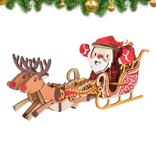 Weihnachtsmann-Puzzle aus Holz – Weihnachtsmann/Schlitten Puzzle | Lern-Puzzle für Lernspielzeug, lustiges Lernspielzeug, Holzpuzzle mit Weihnachtsmannschlitten, Weihnachten zur Dekoration von Weihnachtsmann-Puzzle aus Holz – Weihnachtsmann/Schlitten Puzzle | Lern-Puzzle für Lernspielzeug, lustiges Lernspielzeug, Holzpuzzle mit Weihnachtsmannschlitten, Weihnachten zur Dekoration von von Generic