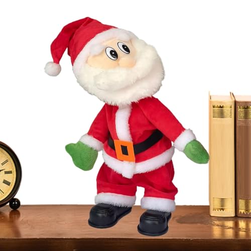 Weihnachtsmann Twerking, Weihnachtsmann Twerking - Singende und tanzende Plüschpuppe, animierte Weihnachtsmann-Figur für Kinder, Familienspaß und Weihnachtsdekoration von Generic