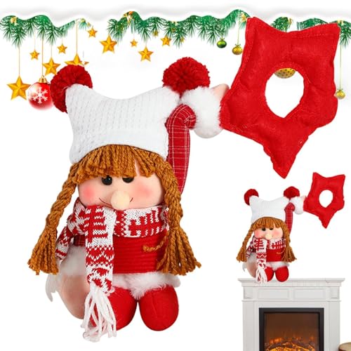 Weihnachtspuppen für Kinder, festliche Figuren Puppe - Weihnachtspuppenfiguren Ornamente niedliche stehende Puppe für Winterhaus Tischdekorationen Weihnachtspuppen für Kinder, festliche Figuren Puppe - Weihnachtspuppenfiguren Ornamente niedliche stehende Puppe für Winterhaus Tischdekorationen von Generic