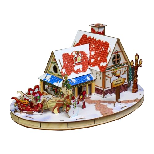 Weihnachtspuzzle, Holzpuzzle, Tischdekoration, Bausatz für Erwachsene und Kinder, Weihnachtsdekoration Weihnachtspuzzle, Holzpuzzle, Tischdekoration, Bausatz für Erwachsene und Kinder, Weihnachtsdekoration von Generic