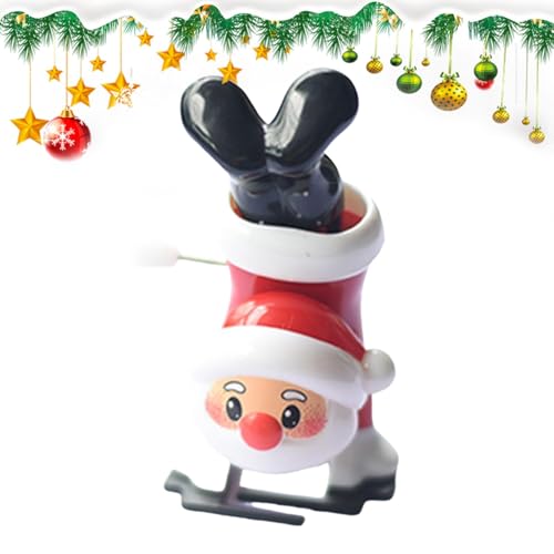 Weihnachtsspielzeug zum Abziehen | Weihnachtsspielzeug zum Entfernen | Rendeer Bär Spring & Win-Up Spielzeug 6,9 cm für den Unterricht von Generic