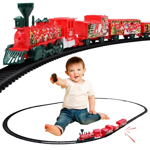 Weihnachtszug-Set, Weihnachtsbahnstrecke | Retro-Weihnachtszug-Spielzeug-Bau-Set, Eisenbahn-Bauset, pädagogisches Modellbahn-Set für Partys Weihnachtszug-Set, Weihnachtsbahnstrecke | Retro-Weihnachtszug-Spielzeug-Bau-Set, Eisenbahn-Bauset, pädagogisches Modellbahn-Set für Partys von Generic