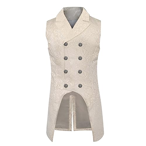 Weste Herren Frack - Viktorianische Hof Anzugweste Herren Zweireihig Gothic Trachtenweste Elegant Mittelalter Anzug Weste Steampunk Gilet Halloween Kostüm Western Trachtenwesten für Männer Hochzeit Weste Herren Frack - Viktorianische Hof Anzugweste Herren Zweireihig Gothic Trachtenweste Elegant Mittelalter Anzug Weste Steampunk Gilet Halloween Kostüm Western Trachtenwesten für Männer Hochzeit von Generic