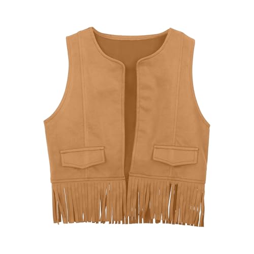 Western-Cowboy-Weste für Kinder Ärmelloses Faschingskostüm mit Fransen – Ideal für Halloween und Western-Partys Western-Cowboy-Weste für Kinder Ärmelloses Faschingskostüm mit Fransen – Ideal für Halloween und Western-Partys von Generic