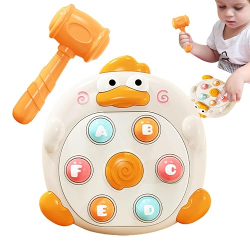 Whack Mol Spielzeug, Maulwurf Spiel Spielzeug - Cartoon Duck Interaktives Stampfen Spielzeug mit Hammer - Frühe Entwicklungsspielzeug Feinmotorik Spielzeug für Kinder ab 3 Jahren von Generic