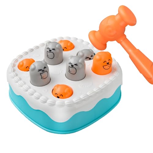 Whack Un Maulwurf-Spielzeug – Hammerschlag-Maulwurf | Kuchenform-Spiel, Hand-Auge-Koordinationsaktivität für Kinder, interaktives Lernspiel für Kinder von Generic