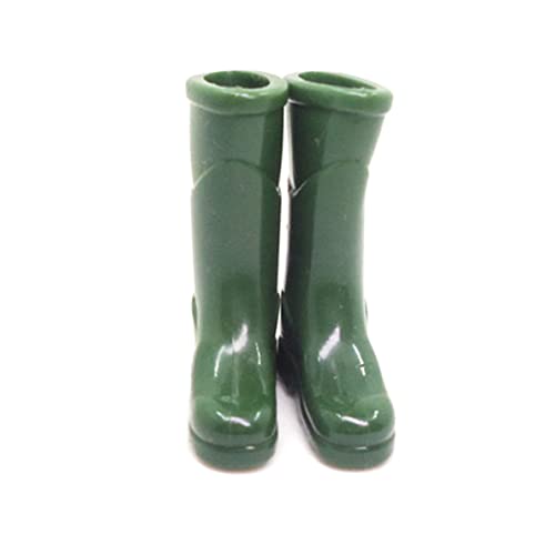Wichtel Zubehör, Dolls House Accessoires, Puppenhaus Regenstiefel Miniatur 1:12 Skala Solid Color DIY Mini Regenschuhe Plastik Regenstiefel Dekoration für Puppenhauszubehör, Grün Wichtel Zubehör, Dolls House Accessoires, Puppenhaus Regenstiefel Miniatur 1:12 Skala Solid Color DIY Mini Regenschuhe Plastik Regenstiefel Dekoration für Puppenhauszubehör, Grün von Generic