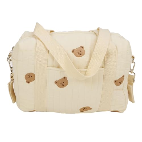 Wickeltasche für Mama, multifunktionaler Organizer mit Reißverschlusstaschen, 32 x 12 x 25 cm, wiederverwendbare Baumwolltasche für Kinderwagen, Reisen und den täglichen Gebrauch, Unterstützen, 38 von Generic