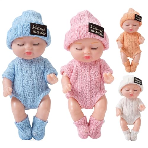 Wiedergeborene Babys Puppen - Realistische gefälschte Babys Puppe, 4 -teiliges Set | Wiedergeborene Puppen Kinder, Familienfreunde Home Decor, Geburtstagsfeiertagsgeschenke, lebensechte Babys Puppe fü Wiedergeborene Babys Puppen - Realistische gefälschte Babys Puppe, 4 -teiliges Set | Wiedergeborene Puppen Kinder, Familienfreunde Home Decor, Geburtstagsfeiertagsgeschenke, lebensechte Babys Puppe fü von Generic