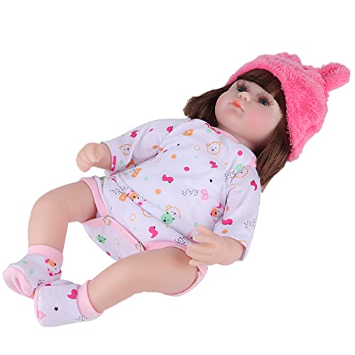 Wiedergeborene Säuglingspuppen, Lebensechte Babypuppen, Sehr Weiche Sitzen und Lügen für Girls (42 cm Wiedergeburt Puppenwagen Schiff 【Modell) von Generic