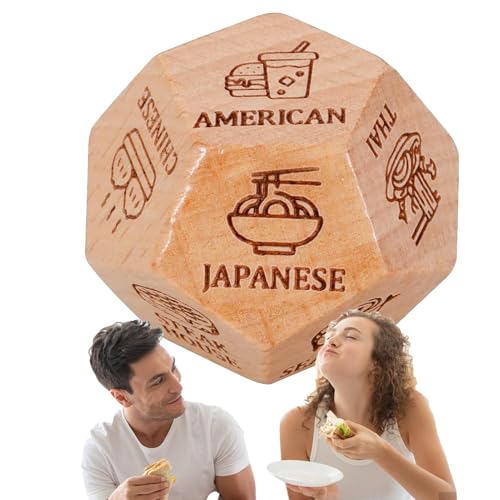 Wiederverwendbare Würfel für nächtliche Verabredungen - Entscheidende Würfel für Essensliebhaber, Halloween, Geburtstage, San VAlentine, Jubiläen, aufregende Abendessen für Paare Wiederverwendbare Würfel für nächtliche Verabredungen - Entscheidende Würfel für Essensliebhaber, Halloween, Geburtstage, San VAlentine, Jubiläen, aufregende Abendessen für Paare von Generic