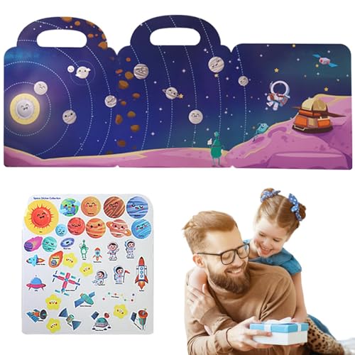 Wiederverwendbares Stickerbuch für Reiseaufkleberbücher | Tragbares Puzzlepapier wasserdicht | Faltbare Dekoration für frühes Lernen Wiederverwendbares Stickerbuch für Reiseaufkleberbücher | Tragbares Puzzlepapier wasserdicht | Faltbare Dekoration für frühes Lernen von Generic