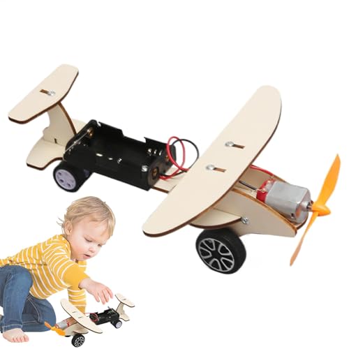 Wissenschaftliche Experimente für Kinder – Elektrisches Rollflugzeug Modell-Kit – Mehrzweck-Vorschul-Lernspielzeug für Zuhause, Outdoor, Schule, Reisen Wissenschaftliche Experimente für Kinder – Elektrisches Rollflugzeug Modell-Kit – Mehrzweck-Vorschul-Lernspielzeug für Zuhause, Outdoor, Schule, Reisen von Generic